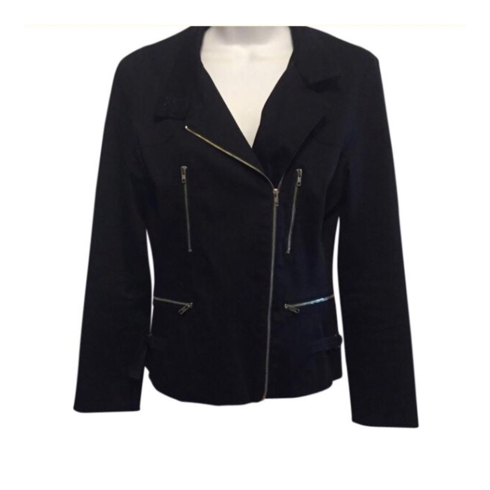 BCBG Black Moto Jacket